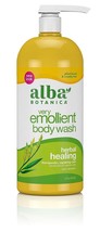 Alba Botanica Very Emollient Body Wash- Herbal Healing- 32 Oz - £30.46 GBP
