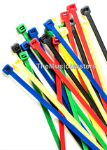 120 ASSORTED 6&quot; inch Wire Cable Ties Nylon Tie Wraps 40lb USA Made Tiger Ties - £9.65 GBP