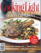 Cooking Light Magazine October 2008 Hearty Fall Flavors - £1.87 GBP