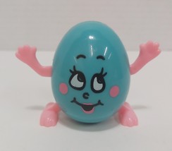 Vtg Wind Up Walking Egg Plastic Blue Tested Working - $6.90