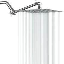 Lordear 10 Inch Rain Shower Head with Extension arm,304 Stainless Steel,... - £25.02 GBP