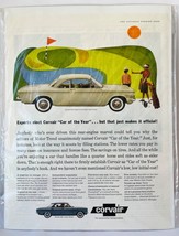 1960 Chevrolet Corvair Print Magazine Ad Car of the Year Saturday Evening Post - £11.93 GBP