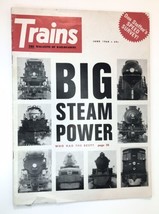 Trains Magazine June 1968 Big Steam Power Locomotives Train Speed Analysis  - $12.00