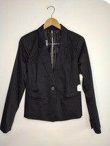 Women Sateen blazer Metaphor Size 10 color Black - £35.77 GBP