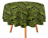 Skull Paisley Pattern Tablecloth Round Kitchen Dining for Table Cover De... - $15.99+