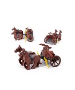 War Chariot Brown Horse Roman Knight Lotr Action Figures - $24.12