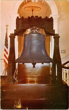 Vintage Liberty Bell Postcard From Independence Hall Philadelphia With Postage - $7.85