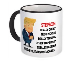 Gift For Stepson : Gift Mug Donald Trump Terrific Stepson Funny Christmas - £12.70 GBP