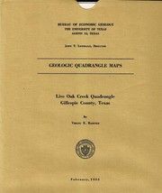 Geologic Map: Live Oak Creek Quadrangle, Texas - £10.30 GBP