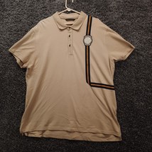 Sean John Polo Shirt Men 2XL XXL Brown Casual Stripe Short Sleeve Golf S... - £11.76 GBP