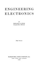 Engineering Electronics by Donald G. Fink 1938 PDF on CD - £13.64 GBP