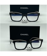 Brand New Chanel CH5417 Square Eyeglasses –Black &amp; Beige Acetate Frame D... - $274.40