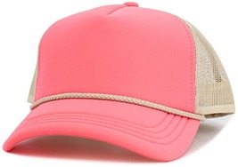 Coral-Stone Foam Front Mesh Women Trucker Cap with Adjustable Snapback - $24.99
