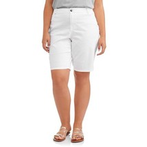 Denim Bermuda Shorts White 5 Pocket Women Size 24W Comfort Stretch NEW - $9.95