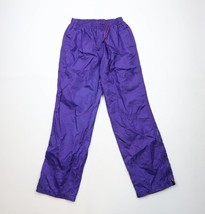 Vtg 90s Streetwear Womens Large Blank Lined Wide Leg Windbreaker Pants P... - $835.31 MXN