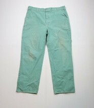Vintage 90s Streetwear Mens 40x32 Distressed Button Fly Wide Leg Work Je... - $59.35