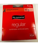 No Nonsense Regular Reinforced Leg Tan Size Plus 1 Pair Made in USA BRAN... - $8.98 CAD