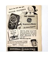1947 GE Exposure Meter Santa Claus Advertisement Vintage Electronics E8H - €17,15 EUR