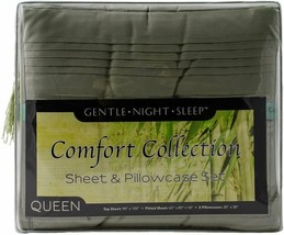 Comfort Collection Gentle Night Sleep Bed Sheet &amp; Pillowcase Set Queen Size - £19.53 GBP