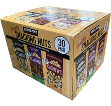 Kirkland Signature Snacking Nuts, Variety Pack, 1.6 oz, 30-count - $31.70