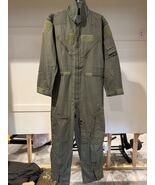 GENUINE US AIR FORCE GREEN NOMEX FIRE RESISTANT FLIGHT SUIT CWU-27/P - 42R. - $60.00