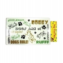 DOG FOOD PLACEMAT Pet Mat for Under Dishes Easy to Clean &amp; Moisture Resistant - £4.47 GBP