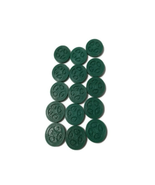 Sequence Game Parts 1992 Board Chips  Pieces Green - £6.98 GBP