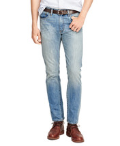 Brooks Brothers Mens Blue Wash Straight Fit Supima Cotton Jeans 35W 30L 5390-10 - £70.57 GBP