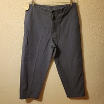 Cherokee Men Black Khaki Design Button Waist Pleated Pants Size L/30 - £10.07 GBP