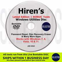 Hiren&#39;s Boot Disc PC Utilities Password Reset Disk Recovery &amp;More +Apps ... - $11.99
