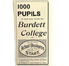 Burdett Business College 1894 Advertisement Victorian 1000 Pupils ADBN1jj - $368.12 MXN