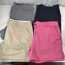 Old Navy Chino Shorts Womens 14 Black Gray Khaki Pink Pixie Gap 4&quot; 5&quot; Lo... - €18,87 EUR