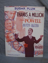 Antique 1900s &quot;Thanks A Million&quot; Sheet Music #218 - £16.23 GBP