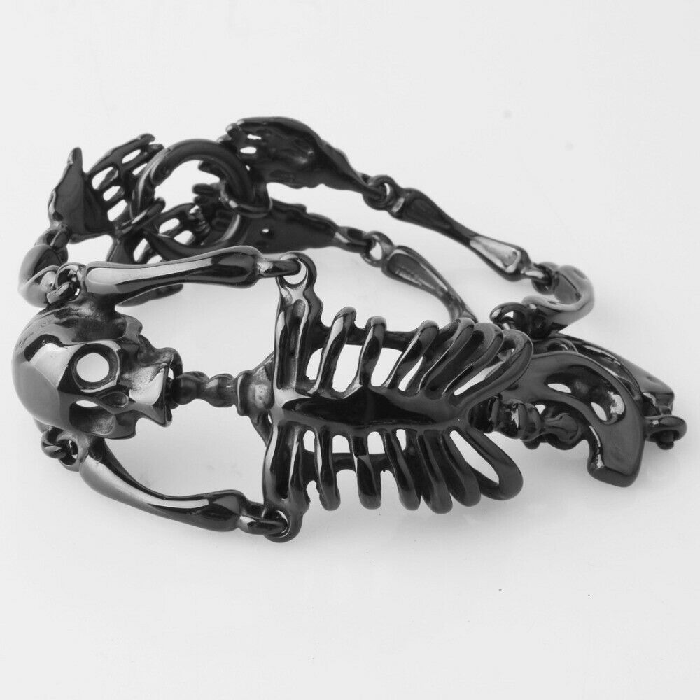 Elliz Clothing Stainless Steel Skeleton Bracelet Item image 5