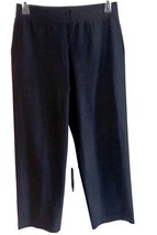 Eileen Fisher Elastic Waist Stretch Washable CREPE Pants Black Size M - £23.73 GBP