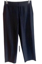 Eileen Fisher Elastic Waist Stretch Washable CREPE Pants Black Size M - $565.19 MXN