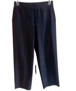 Eileen Fisher Elastic Waist Stretch Washable CREPE Pants Black Size M - £23.22 GBP