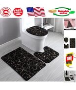 Stylish Non-Slip Marble Pattern Bath Rugs – 3-Piece Set for Indoor/Outdo... - $626.60 MXN