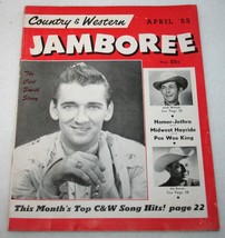 Vintage 1955 Country &amp; Western Jamboree Magazine Carl Smith Hank Williams Music - £10.99 GBP