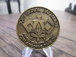 US Army 501st Signal Battalion 101st Airborne Division Challenge Coin #152M - £19.41 GBP