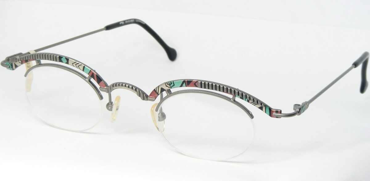 Vintage F+A FASHION 1225 176 MULTICOLOR UNIQUE EYEGLASSES 41-23-135mm Ge... - $67.35