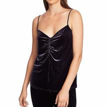 1 STATE Women&#39;s Ruched Front Velvet Camisole Blouse Shirt Top - £22.71 GBP