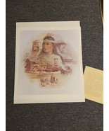 Vintage Ben Hampton Nancy Ward Cherokee Nation Print- Framed- Signed ~ 3... - $247.45