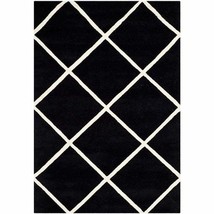 Black Modern Hand Tufted Rugs,Custom Rug,Kids Rug,Area RUG,3X5,4X6,5X8. - £68.83 GBP