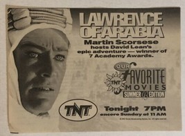 TNT Movie Print Ad Vintage Lawrence Of Arabia TPA2 - £4.74 GBP
