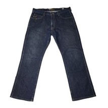 Ariat Rebar M5 Denim Jeans Size 38x32 Slim Straight Leg Dark Wash Bootcut Pants - £35.49 GBP