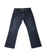 Ariat Rebar M5 Denim Jeans Size 38x32 Slim Straight Leg Dark Wash Bootcu... - £35.03 GBP