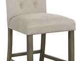 Coaster Furniture Tufted Back Counter Height Stools Beige and Rustic Bro... - $338.99