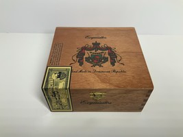 Exquisitos Arturo Fuente Wooden Cigar Box - Imported Dominican Republic - Empty - £8.68 GBP