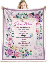Gifts for Mom Birthday Romantic Gifts for Mom Blanket, Mothers Day Valentines Da - £31.51 GBP